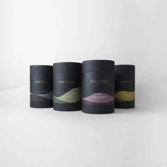 Eco Material Product Round Packaging Cosmetic Containers Cylinder Packaging Can Food Boxes Paper Tube For Tea Coffee Tee Wine